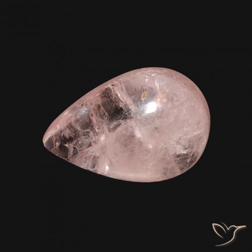 3.63ct Natürlicher Mittelrosa Morganit, Birnenform, Transparent