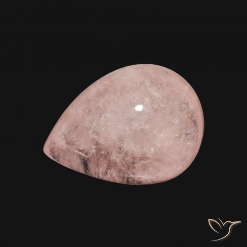 4.18ct Natürlicher hellrosa Morganit, Birnenform, Transparent