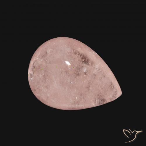 9,17 ctw natürlicher hellrosa Morganit, Birnenform, Transparent