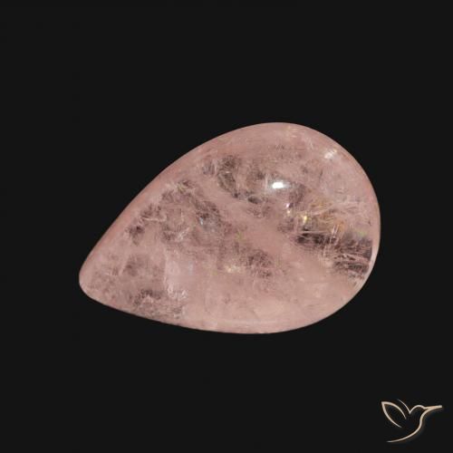 3.29ct Natürlicher hellrosa Morganit, Birnenform, Transparent
