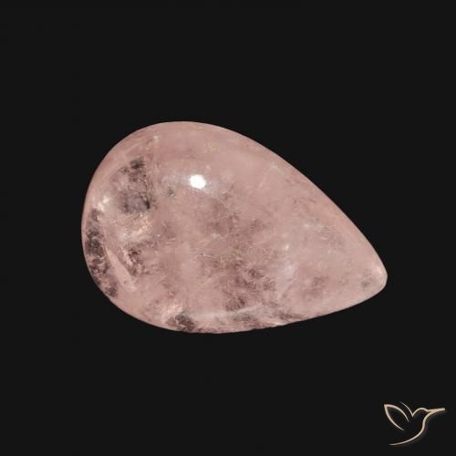 9,17 ctw natürlicher hellrosa Morganit, Birnenform, Transparent