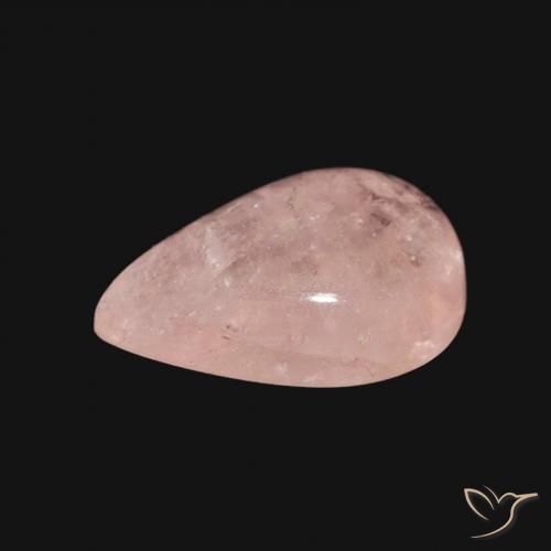 9,17 ctw natürlicher hellrosa Morganit, Birnenform, Transparent