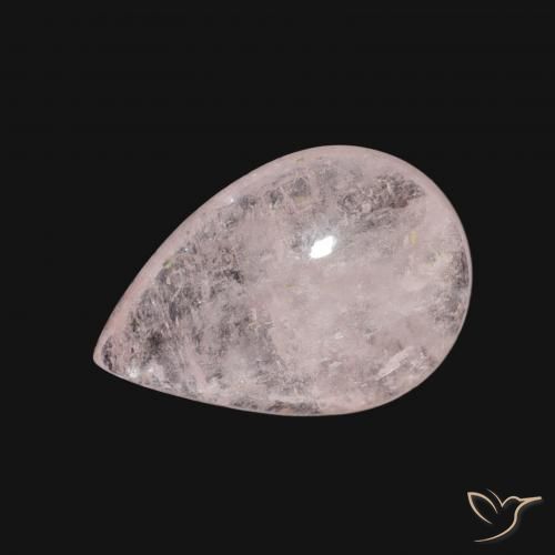 3.08ct Natürlicher hellrosa Morganit, Birnenform, Transparent