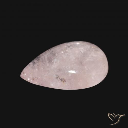 9,17 ctw natürlicher hellrosa Morganit, Birnenform, Transparent