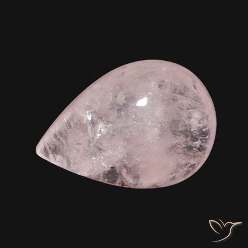 4.86ct Natürlicher hellrosa Morganit, Birnenform, Transparent