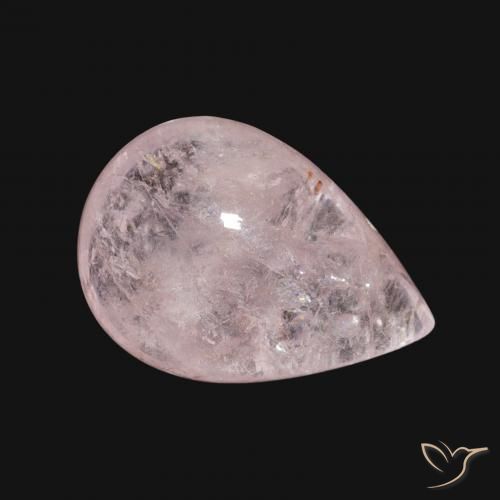 9,17 ctw natürlicher hellrosa Morganit, Birnenform, Transparent