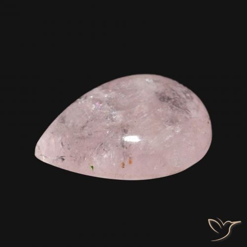 9,17 ctw natürlicher hellrosa Morganit, Birnenform, Transparent