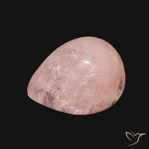 4.62ct Natürlicher hellrosa Morganit, Birnenform, Transparent