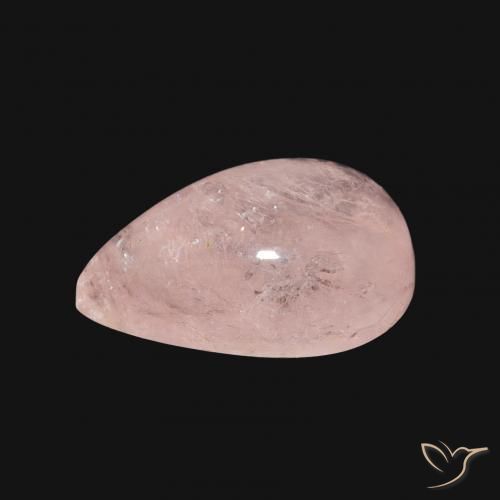 9,17 ctw natürlicher hellrosa Morganit, Birnenform, Transparent