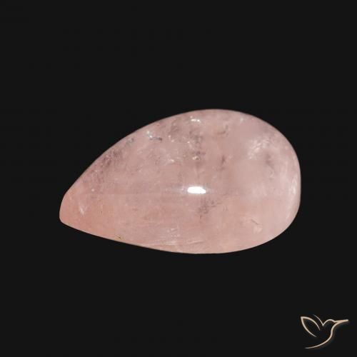 9,17 ctw natürlicher hellrosa Morganit, Birnenform, Transparent