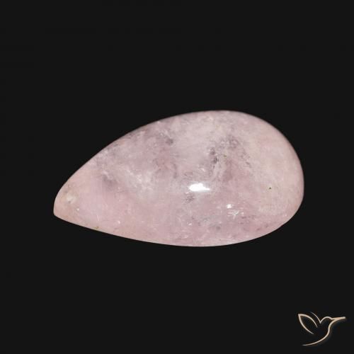 9,17 ctw natürlicher hellrosa Morganit, Birnenform, Transparent