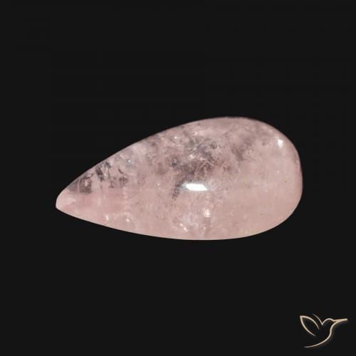 9,17 ctw natürlicher Mittelrosa Morganit, Birnenform, Transparent