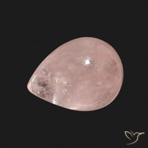 4.15ct Erdiges Rosa Morganit, Birnenform, Transparent