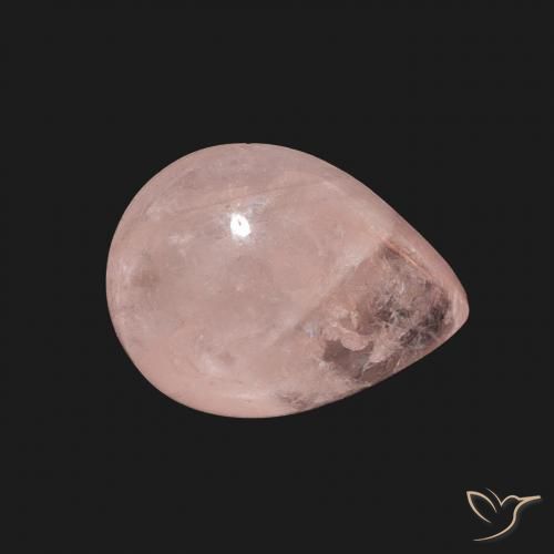 9,17 ctw natürlicher Erdiges Rosa Morganit, Birnenform, Transparent