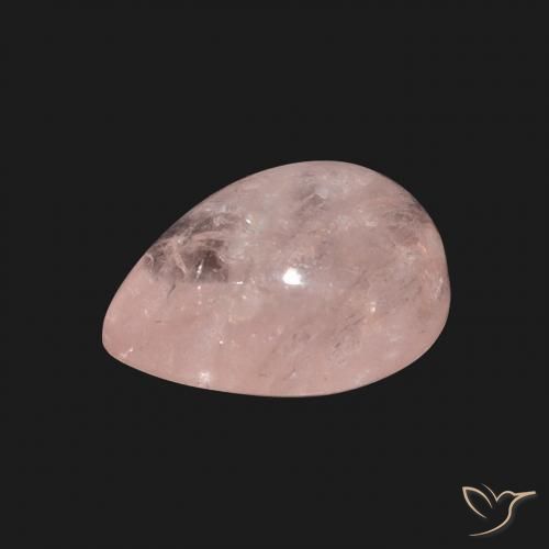 9,17 ctw natürlicher Erdiges Rosa Morganit, Birnenform, Transparent