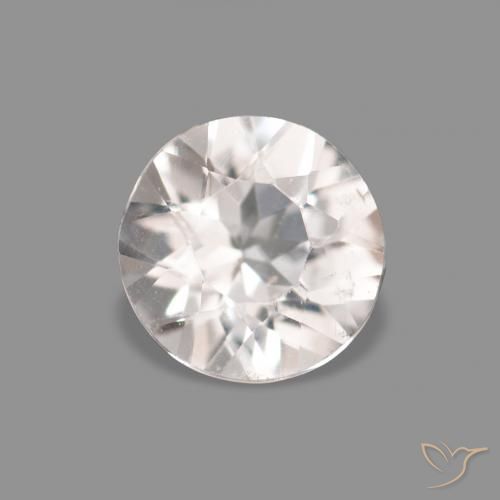 0.26ct Sehr helles Rosa Morganit, Runden, VVS-VS