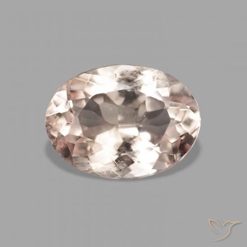 0.95ct Natürlicher Medium Light-Pink Morganit, Oval, VVS-VS