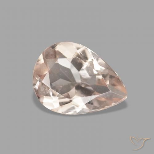 9,17 ctw natürlicher Medium Light-Pink Morganit, Birnenform, VVS