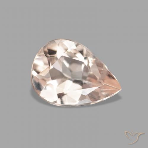 9,17 ctw natürlicher Medium Light-Pink Morganit, Birnenform, VVS