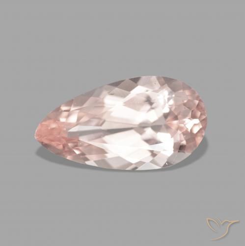 2.48ct Natürlicher Mittelrosa Morganit, Birnenform, VVS-VS