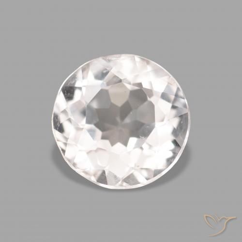 0.64ct Natürlicher Sehr helles Rosa Morganit, Runden, VVS
