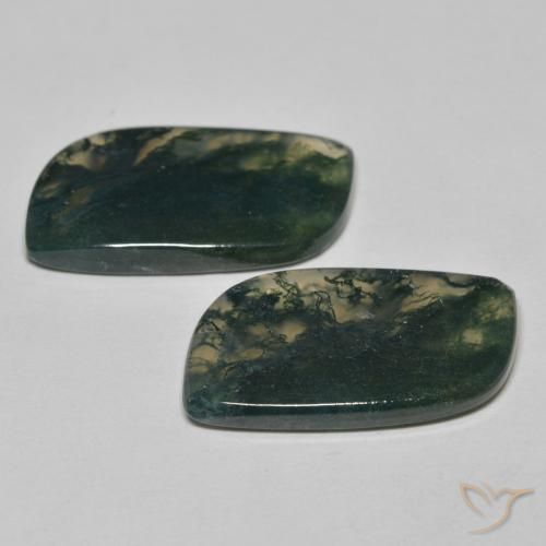 22.84 ct natürliche Mehrfarbig Moosachat-Edelsteine, Fantasie, Transparent