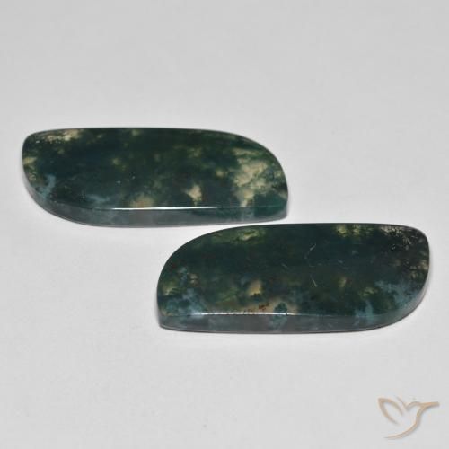 27.36 ct natürliche Mehrfarbig Moosachat-Edelsteine, Fantasie, Transparent