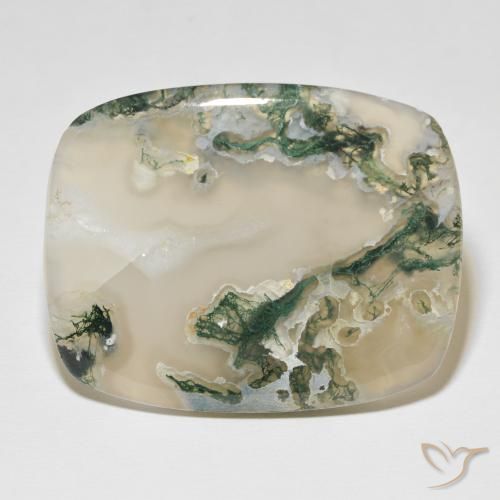 82.54ct Natürlicher Mehrfarbig Moosachat, Kissen, Lichtdurchlässig
