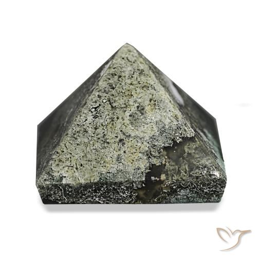 85.25ct Waldgrün Moosachat, Quadrat, Lichtundurchlässig