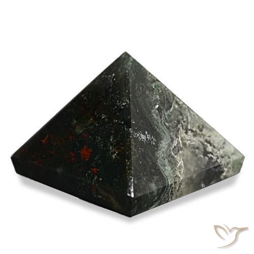 9,17 ctw natürlicher Waldgrün Moosachat, Quadrat, Lichtundurchlässig