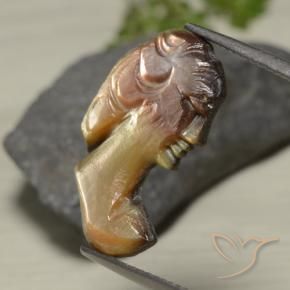 9,17 ctw natürlicher Rauchig Perlmutt, Fantasie, Lichtundurchlässig