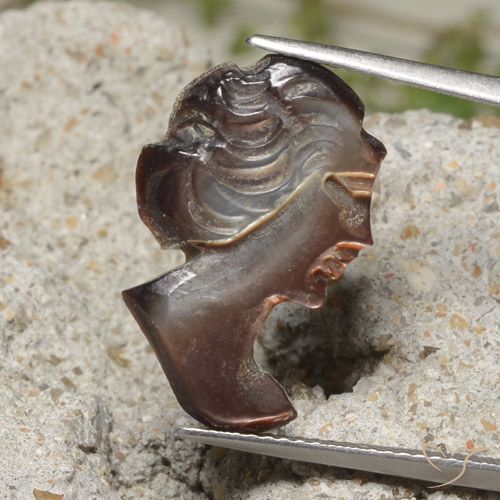 3.83ct Natürlicher Rauchig Perlmutt, Fantasie, Lichtundurchlässig