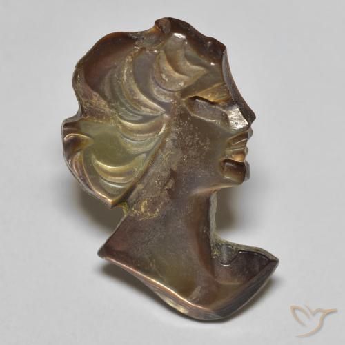 3.67ct Natürlicher Rauchig Perlmutt, Fantasie, Lichtundurchlässig