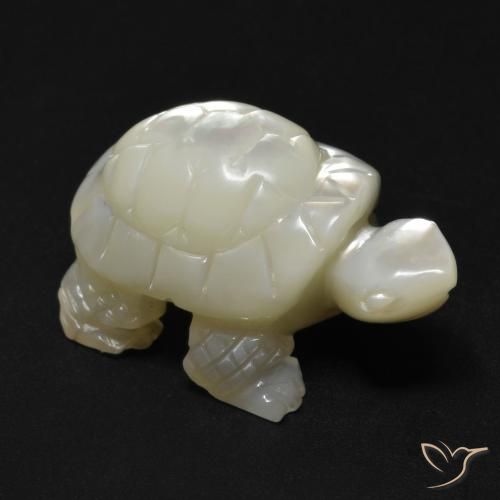 23.99ct Natürlicher Perlweiss Perlmutt, Fantasie, Lichtundurchlässig