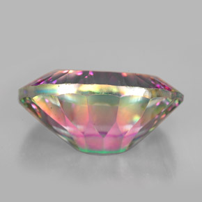 11,01 ctw natürlicher mehrfarbiger Mystik-Quarz, Oval Schliff, VVS-VS