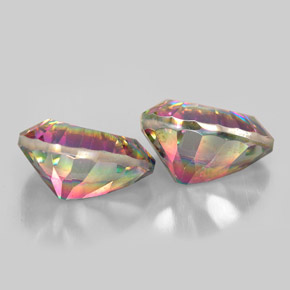  ct natürliche Top-Regenbogen Mystischer Quarz-Edelsteine, Birnenform, VVS