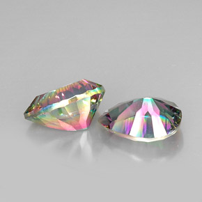  ct natürliche Top-Regenbogen Mystischer Quarz-Edelsteine, Birnenform, VVS