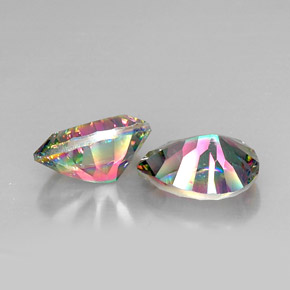  ct natürliche Top-Regenbogen Mystischer Quarz-Edelsteine, Birnenform, VVS