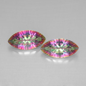  ct natürliche mehrfarbiger Mystik-Quarz-Edelsteine, Marquise, VVS-VS