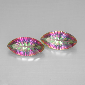  ct natürliche mehrfarbiger Mystik-Quarz-Edelsteine, Marquise, VVS-VS