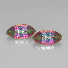  ct natürliche Top-Regenbogen Mystischer Quarz-Edelsteine, Marquise, VVS-VS