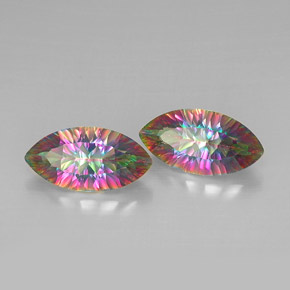  ct natürliche Top-Regenbogen Mystischer Quarz-Edelsteine, Marquise, VVS-VS