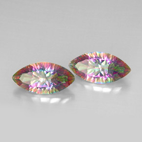  ct natürliche Top-Regenbogen Mystischer Quarz-Edelsteine, Marquise, VVS-VS