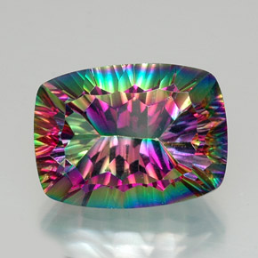 9,17 ctw natürlicher Top-Regenbogen Mystischer Quarz, Kissenschliff, VVS