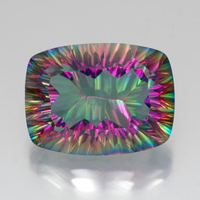 9,17 ctw natürlicher Top-Regenbogen Mystischer Quarz, Kissenschliff, VVS