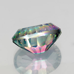 13,48 ctw natürlicher mehrfarbiger Mystik-Quarz, Oval Schliff, VS