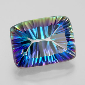 9,17 ctw natürlicher Top-Regenbogen Mystischer Quarz, Baguette, VVS-VS