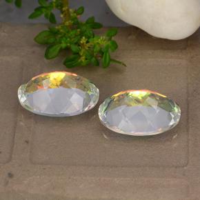 10,52 ct natürliche mehrfarbiger Mystik-Quarz-Edelsteine, Oval Schliff, VVS-VS