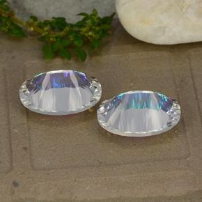 10.68 ct natürliche Mehrfarbig Mystischer Quarz-Edelsteine, Oval Schliff, VVS-VS