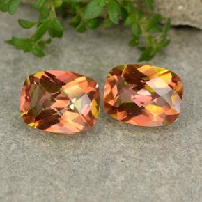 3,57 ct natürliche mehrfarbiger Mystik-Quarz-Edelsteine, Kissenschliff, VVS-VS